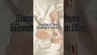 Benefits of Face Massage amp Gua Sha ✨️ facemassage skincare glowuptips faceserum beautytips [upl. by Grega59]