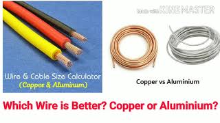 Which Wire is Better Copper or Aluminium Wire for the electrical wiring or Electrical Installation [upl. by Clarabelle]