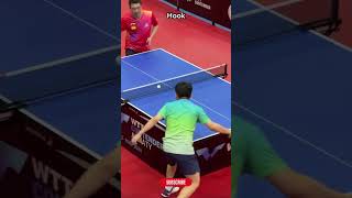 Table Tennis Hook serve in action tabletennis tabletennisserve shorts [upl. by Nerak]