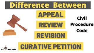 Difference Between Appeal Revision Review and Curative Petition in Hindi  Civil Procedure Code [upl. by Trefor]