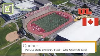 PEPS Le Stade Extérieur  Stade TELUSUniversité Laval Quebec  Laval Rouge et Or  2016 [upl. by Emlynne]