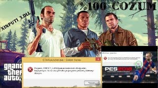 GTA5 ve PES2018 Xinput13dll HATASI \u00100 ÇÖZÜM  ÇOĞU OYUNUN HATA ÇÖZÜMÜ [upl. by Cleavland]