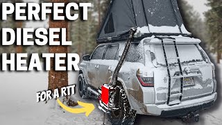 BEST Diesel Heater SetUp for Winter Camping  Vevor Tools [upl. by Atsyrhc]