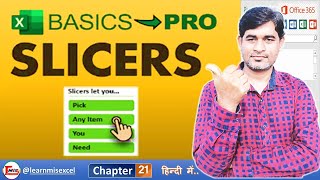 How to use Excel Slicers like a PRO Basics  5 Advanced Tricks  Part 21 [upl. by Ynnep]