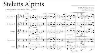 Stelutis Alpinis  brass quintet [upl. by Ocsic127]