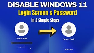 How to Disable Windows 11 Login Password and Lock Screen  Remove Password From Windows 11 [upl. by Neirual667]