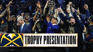 Denver Nuggets Larry O’Brien NBA Championship Trophy Presentation 🏆 [upl. by Maxantia361]