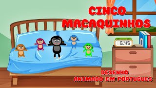 macacos pulam na cama  cantigas populares  dEsenho anmado  musica em portugues [upl. by Reilamag560]