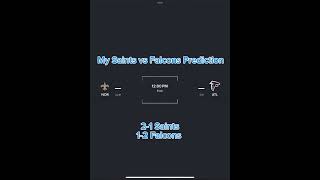 Saints vs Falcons Prediction atlantafalcons neworleanssaints nfl americanfootball [upl. by Navi698]