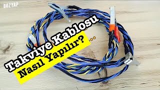 AKÜ TAKVİYE KABLOSU YAPTIM [upl. by Norrehs]