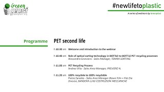 Webinar 1 PET second life  GREENPLAST 2022 [upl. by Rahr]