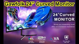 MSI Optix G24C4  Curved  24inch  Budget gaming Monitor  Unboxing  Testing  Gaming  Review [upl. by Iy746]