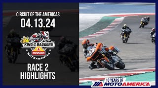 Mission King of the Baggers Race 2 at MotoGP COTA 2024  HIGHLIGHTS  MotoAmerica [upl. by Dasya809]