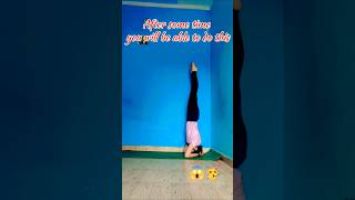 How to do sirsasana HeadstandSirsasanaHeadstandYogaForBeginnersInversionyogawithadriene🥳 [upl. by Assirahc]