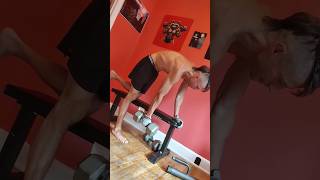 Tricep and back day dumbbell rows motivation mohawk gymrat [upl. by Ardnik]