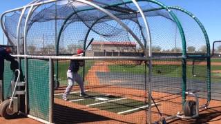 Yan Gomes Roberto Perez take batting practice [upl. by Rinee384]