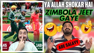 Pakistani media is Celebrating the Victory over Zimbabwe  Zimbolay Jeet Gaye Tobah Tobah [upl. by Belle]