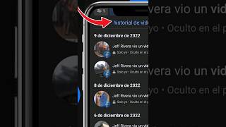 Como VER Historial de Videos VISTOS en Facebook historial videos [upl. by Navak]