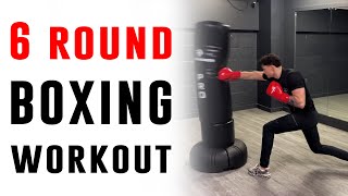 6 Round Boxing Bag Workout For Beginners [upl. by Eeliram]