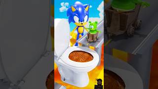 OHIO Sonic vs Toilet CATNAP amp BARBIE amp MRBEAST Bridge Jump Diving in Toilet with Chocolate Lava Trap [upl. by Iren]