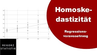 Homoskedastizität als Regressionsvoraussetzung prüfen [upl. by Dewitt]