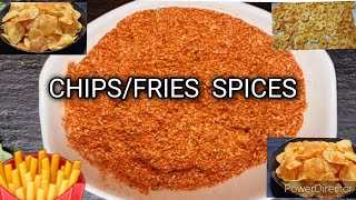 How To MAKE CHIPSFRIES SPICESFor Business Home use And Party chipsfries spices [upl. by Juliet]