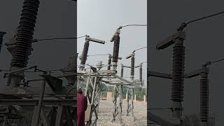 Open 132kv isolator on loading position check it very dangerous [upl. by Nnylassej]