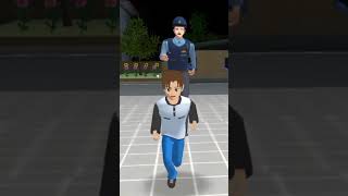 Dia menjadi hantu dan memakan polisi👹👺sakuraschoolsimulator sakura viralvideo [upl. by Cerellia]