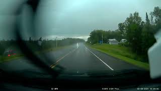 Vehicle Hydroplanes In Front of Us 8324 [upl. by Sailesh]