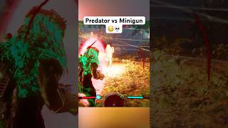 Predator Vs Minigun 😳💀 gaming shorts [upl. by Celestina664]