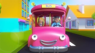 Wheels on the bus goes round and round  Nursery rhymes with lyrics for children  Kids songs [upl. by Botnick]