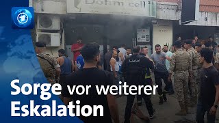 Explosionen im Libanon Angst vor weiterer Eskalation [upl. by Leda]