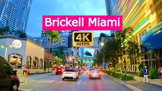 Driving in Brickell Miami City center 4K [upl. by Sanez200]