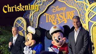 Disney Treasure Christening – Remarks from Bob Iger and Josh DAmaro  Disney Cruise Line [upl. by Yllus705]