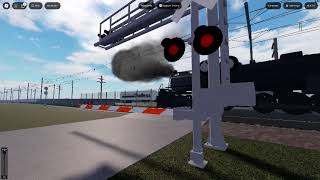 Roblox Rails Unlimited Classic Railrold Crossing Steam Trains EP2 [upl. by Manbahs]