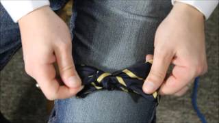 A Perfect Bow Tie in 75 seconds How To Tutorial [upl. by Rebme]