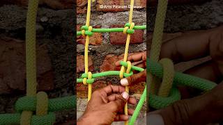 How to tie a knot with a cargo net and climbing net rope [upl. by Josephina]