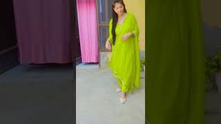 Trending Parrott green panjabi suit💚💚 fashion punjabi suitsuit trandingsuit punjabisong [upl. by Rebeka]