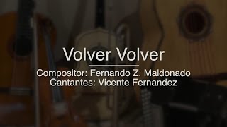 Volver Volver  Vicente Fernandez  Puro Mariachi Karaoke [upl. by Atsedom]