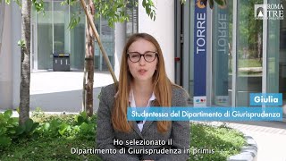 Gli studenti raccontano Roma Tre  Dipartimento di Giurisprudenza [upl. by Polloch]