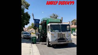 Cul De Sac Trash Collection automobile garbage garbagetruck trashtruck trucking shorts [upl. by Nolrak15]