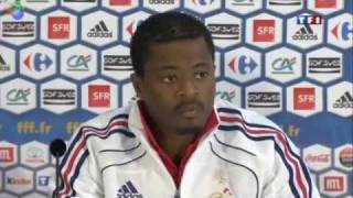 Evra  Conference de presse EDF traitre dAnelka [upl. by Symon]