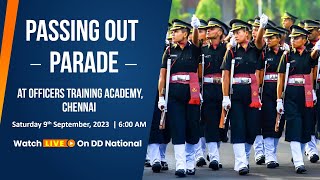 LIVE  Passing Out Parade at Officers Training Academy Chennai  9th September 2023 [upl. by Kirsch]