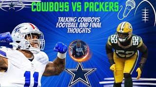 Final thoughts on the Cowboys vs Packers Showdown Dallascowboys [upl. by Orelle]