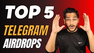 Top 5 Telegram Airdrops For Work After Hamster END  Top Free Telegrams Airdrops [upl. by Jonette]