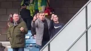 Millwall fans make ‘helicopter’ gestures to Leicester fans during todays FA Cup game 🤦‍♂️ [upl. by Onavlis205]