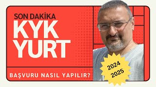 SON DAKİKA KYK YURT BAŞVURUSU NASIL YAPILIR 2024 GSB KYK YURT [upl. by Dnalsor755]