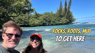 Off the Beaten Path 25 Mile hike to a Hidden Big Island Beach [upl. by Zennas179]