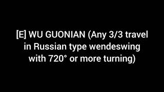 E WU GUONIAN Any 33 travel in Russian type wendeswing with 720° or more turning [upl. by Klein]