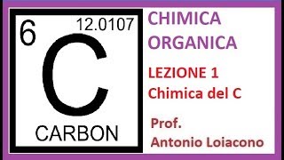 CHIMICA ORGANICA  Lezione 1  Chimica del Carbonio [upl. by Imailiv]